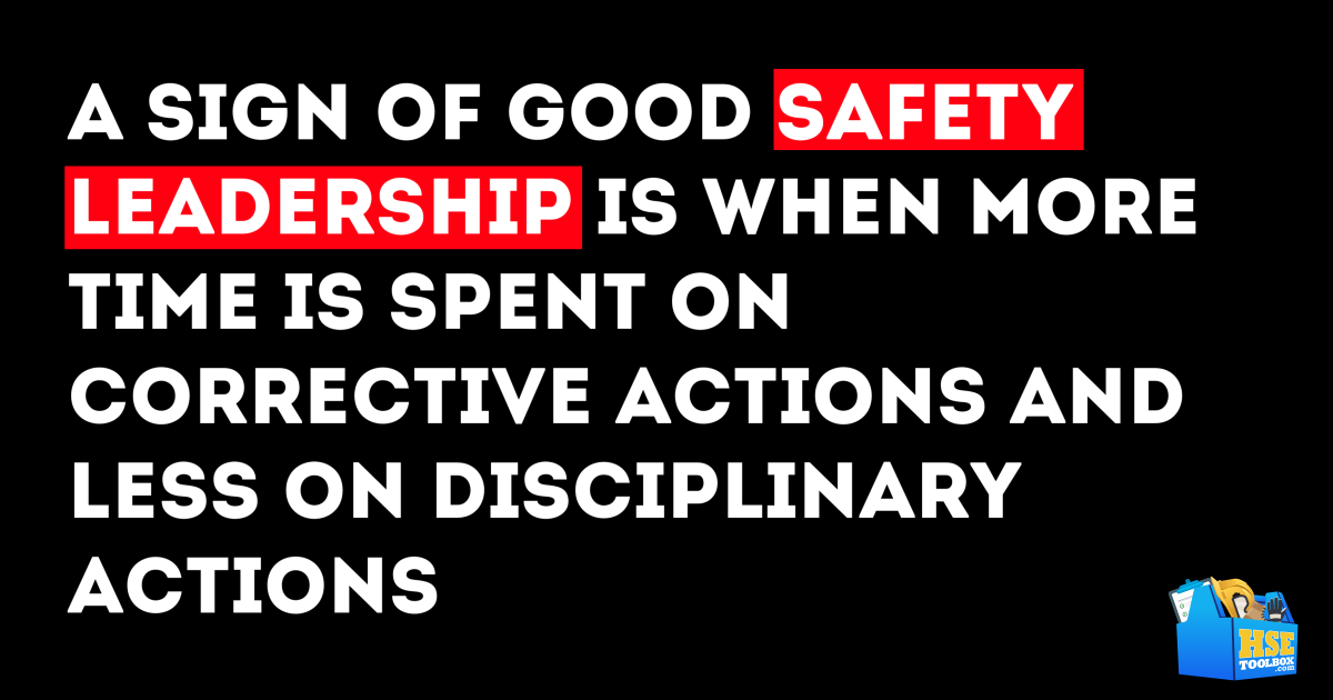 Sign of Good Safety Leadership